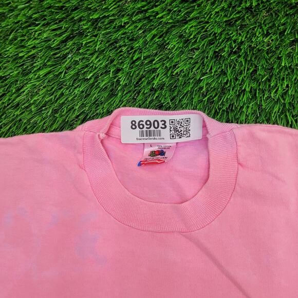 Vintage 90s Daytona Beach Shirt Womens M/L 19x25 Pink Bleached - Picture 9 of 13